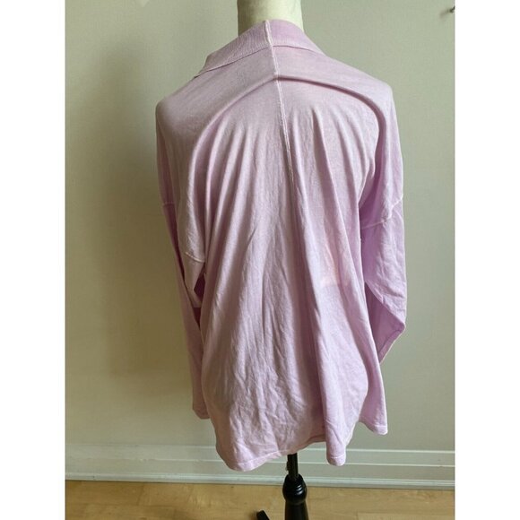 WE the Free women long sleeve top sz small mock neck tshirt oversized - Picture 3 of 5